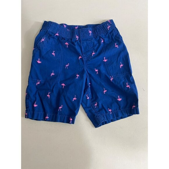 Carters Blue Pink Flamingo Shorts Toddler 5T - Picture 1 of 4